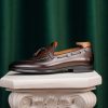 Chestnut-Hand-Burnished-Tassel-Loafer (3) Chestnut Hand-Burnished Tassel Loafer | The Heritage Wedding Edition