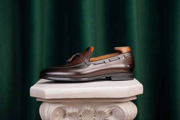 Chestnut-Hand-Burnished-Tassel-Loafer (3) Chestnut Hand-Burnished Tassel Loafer | The Heritage Wedding Edition