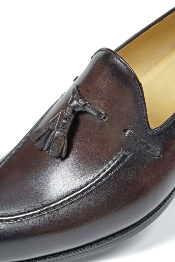 Chestnut-Hand-Burnished-Tassel-Loafer (4) Chestnut Hand-Burnished Tassel Loafer | The Heritage Wedding Edition