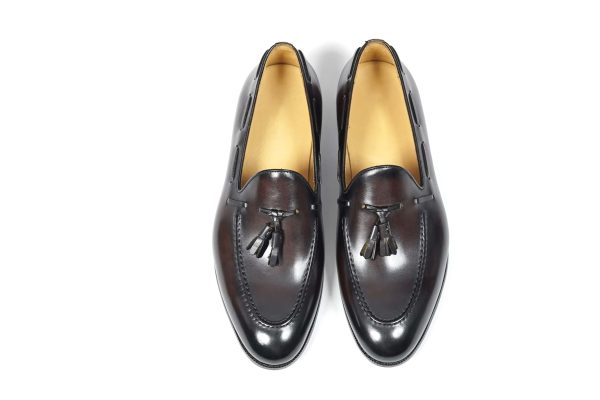 Chestnut-Hand-Burnished-Tassel-Loafer (6) Chestnut Hand-Burnished Tassel Loafer | The Heritage Wedding Edition