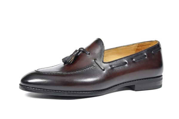 Chestnut-Hand-Burnished-Tassel-Loafer (8) Chestnut Hand-Burnished Tassel Loafer | The Heritage Wedding Edition