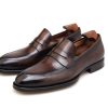 Chocolate Burnished Penny Loafer | The Artisanal Estate Edition
