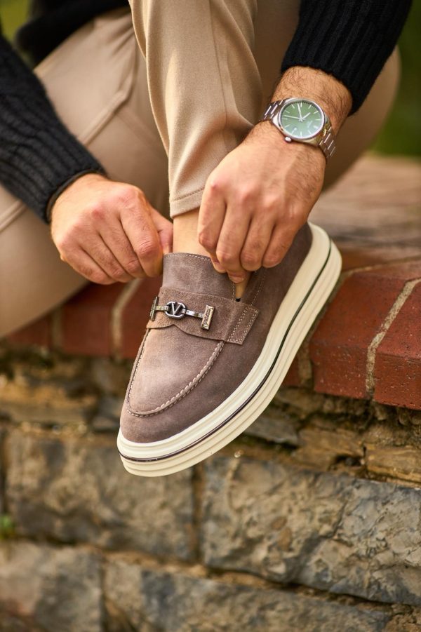 Chocolate Nubuck Horsebit Loafer | The Garden Social Edition