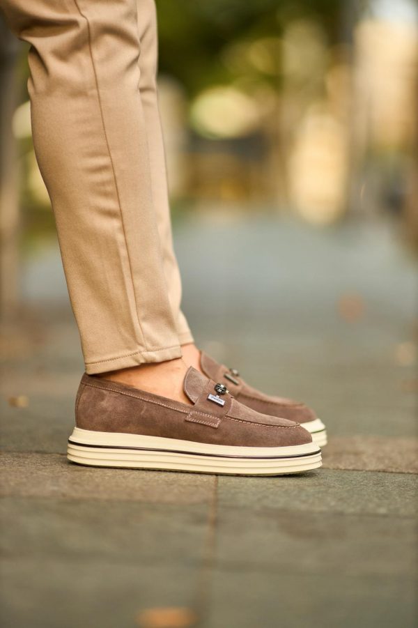 Chocolate Nubuck Horsebit Loafer | The Garden Social Edition
