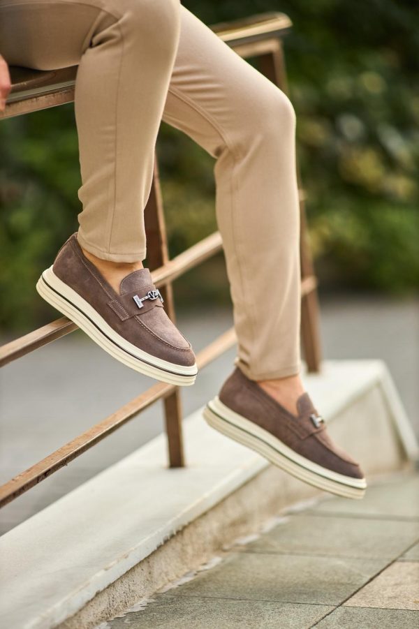 Chocolate Nubuck Horsebit Loafer | The Garden Social Edition