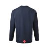 Chrome Hearts Waffle Thermal Cross Patch Henley- Navy Blue