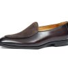 Coffee Leather & Suede "Velvet Crest" Loafer | The Summer Tuxedo Edition