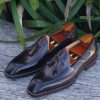 Dark-Brown-Hand-Painted-Patina-Tassel-Loafer (7) Dark Brown Hand-Painted Patina Tassel Loafer