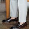 Dark-Brown-Hand-Painted-Patina-Tassel-Loafer (9) Dark Brown Hand-Painted Patina Tassel Loafer