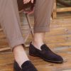 Dark-Brown-Suede-Penny-Loafer (7) Dark Brown Suede Penny Loafer The Continental Edition