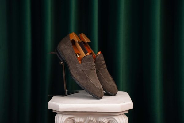 Earth Brown Suede Penny Loafer | The Al Fresco Edition
