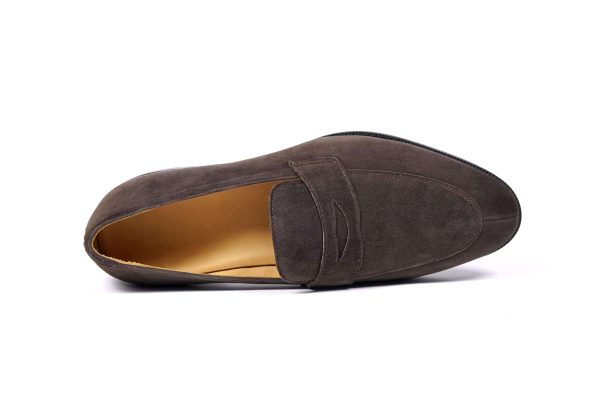 Earth Brown Suede Penny Loafer | The Al Fresco Edition