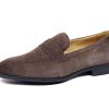 Earth Brown Suede Penny Loafer | The Al Fresco Edition