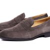 Earth Brown Suede Penny Loafer | The Al Fresco Edition