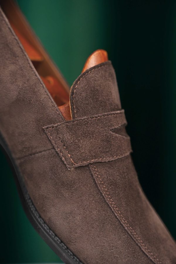 Earth Brown Suede Penny Loafer | The Al Fresco Edition