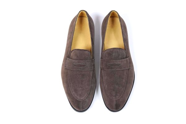 Earth Brown Suede Penny Loafer | The Al Fresco Edition