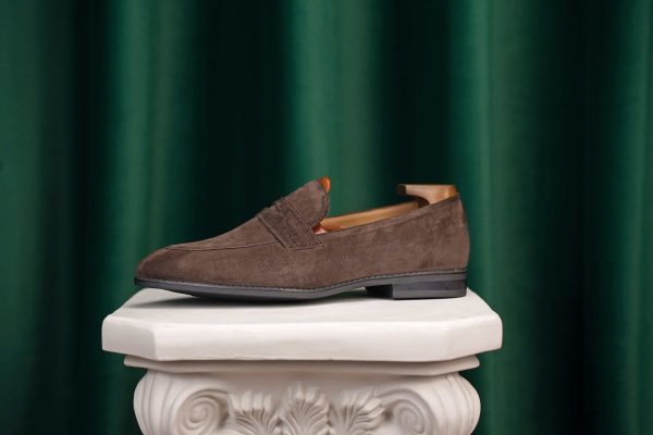 Earth Brown Suede Penny Loafer | The Al Fresco Edition
