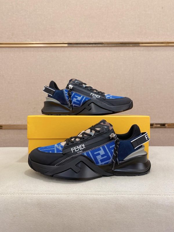 Fendi -Flow -sneakers- Blue -and- Black- Colour (3) Fendi Flow sneakers Blue and Black Colour