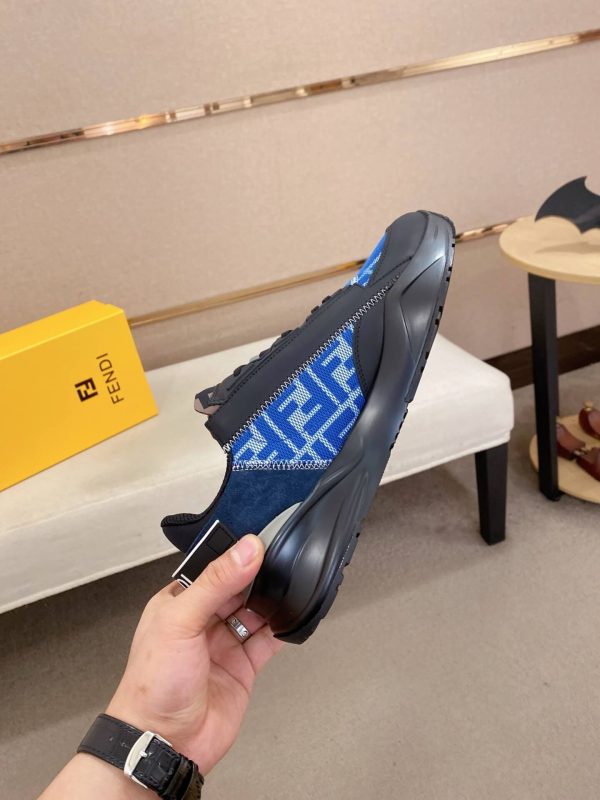 Fendi -Flow -sneakers- Blue -and- Black- Colour (5) Fendi Flow sneakers Blue and Black Colour