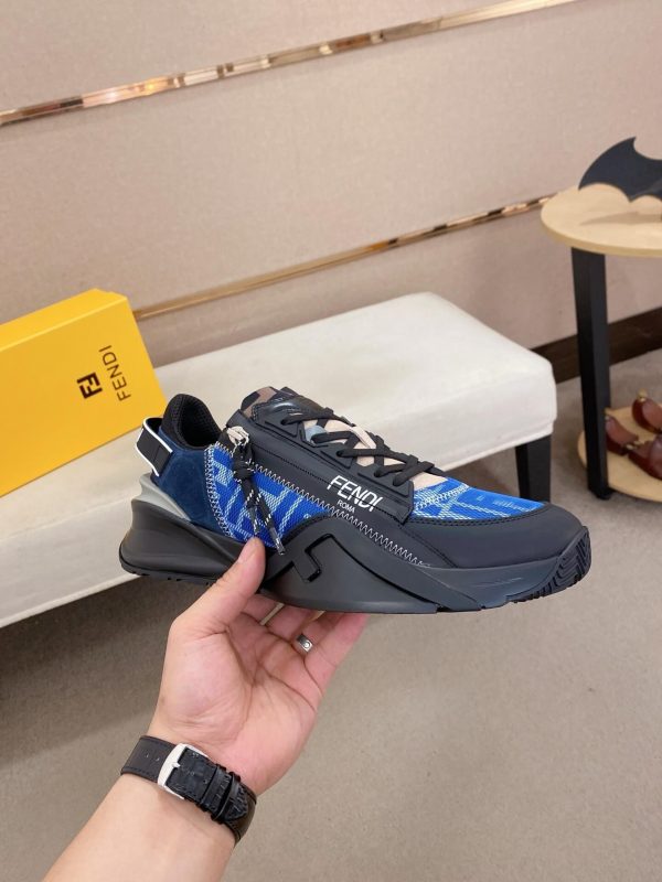 Fendi -Flow -sneakers- Blue -and- Black- Colour (6) Fendi Flow sneakers Blue and Black Colour