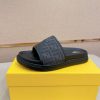 Fendi -black -slides (2) Fendi black slides