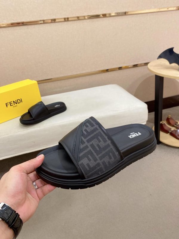 Fendi -black -slides (7) Fendi black slides