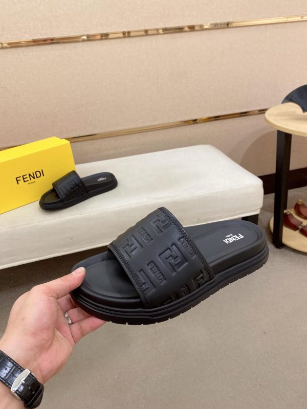 Fendi- black -slides (7) Fendi black slides