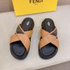 Fendi men's FF jacquard fabric slides.