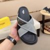 Fendi -men's -FF -jacquard- fabric -slides (8) Fendi men's FF jacquard fabric slides.