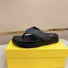 _Fendi- men's -black- leather -sandals (1) Fendi men's black leather sandals