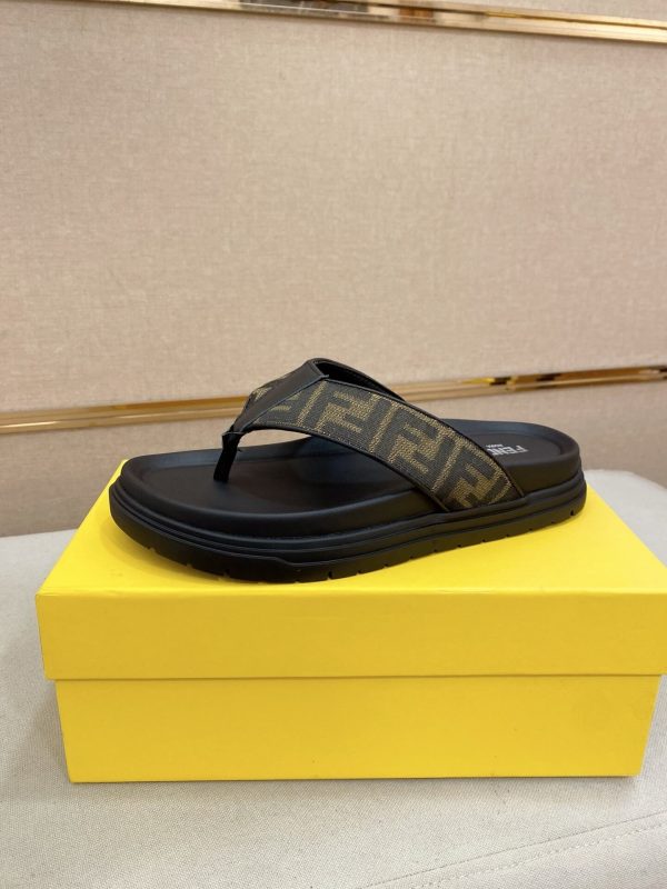 _Fendi- men's -black- leather -sandals (7) Fendi men's black leather sandals