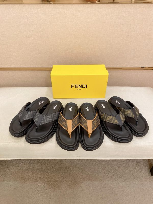 _Fendi- men's -black- leather -sandals (8) Fendi men's black leather sandals