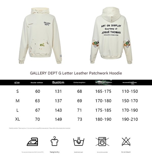 Gallery Dept. Studio Oversized Logo-Print Embroidered Cotton-Jersey Hoodie- Off-White