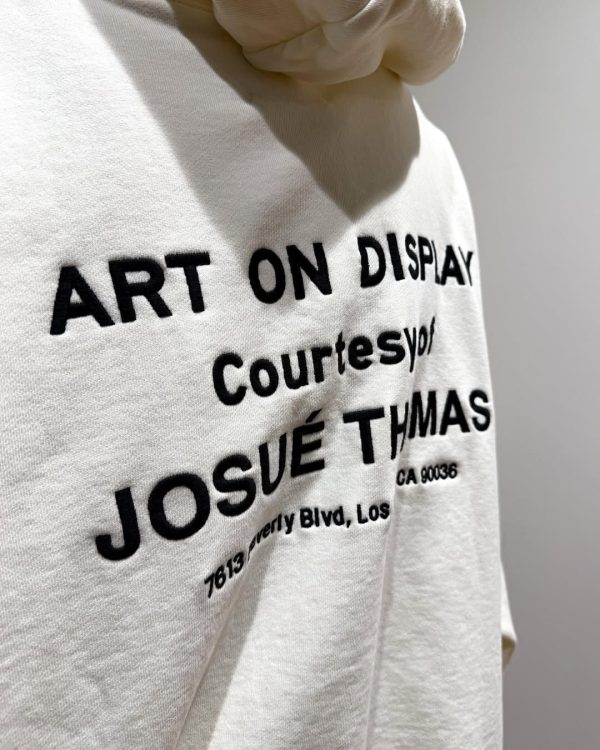 Gallery Dept. Studio Oversized Logo-Print Embroidered Cotton-Jersey Hoodie- Off-White