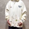 Gallery Dept. Studio Oversized Logo-Print Embroidered Cotton-Jersey Hoodie- Off-White