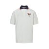 Gucci GG Cotton Piquet Jacquard Polo Shirt- White (11) Gucci GG Cotton Piquet Jacquard Polo Shirt- White