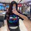 Gucci Round GG Print T-Shirt- Black