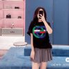 Gucci Round GG Print T-Shirt- Black