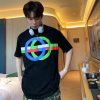 Gucci Round GG Print T-Shirt- Black
