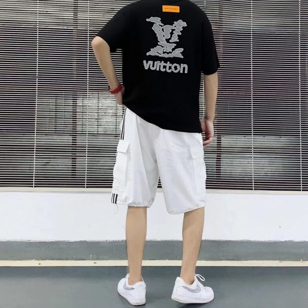 Louis Vuitton Cloud Logo Short-Sleeved Shirt- Black