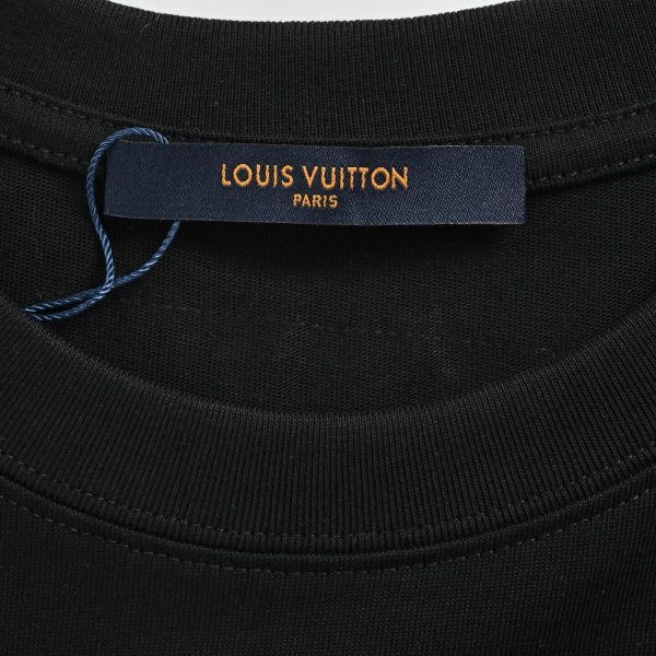 Louis Vuitton Cloud Logo Short-Sleeved Shirt- Black