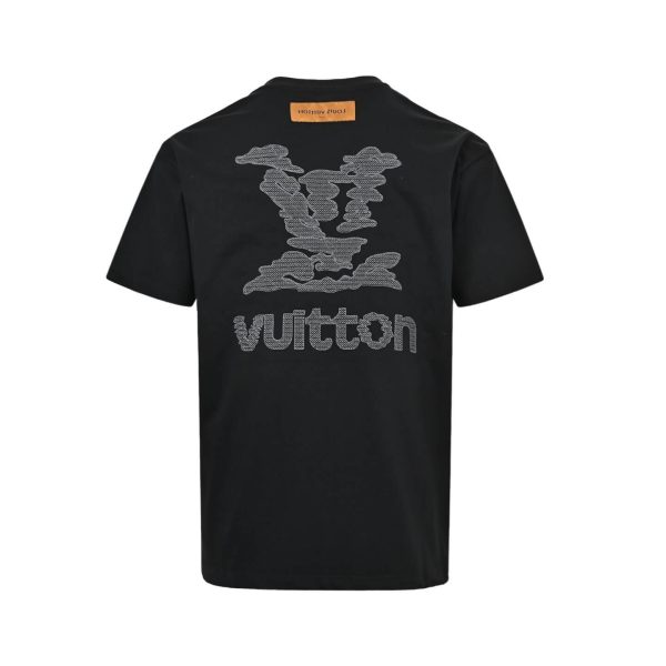 Louis Vuitton Cloud Logo Short-Sleeved Shirt- Black