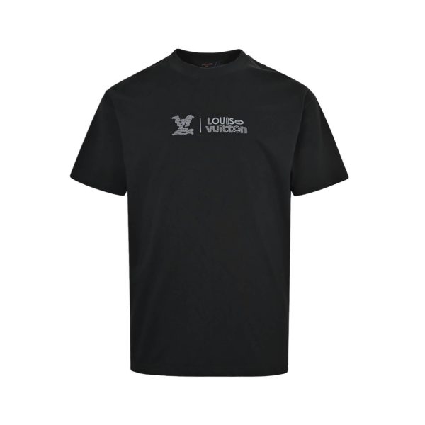 Louis Vuitton Cloud Logo Short-Sleeved Shirt- Black