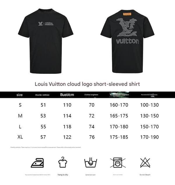 Louis Vuitton Cloud Logo Short-Sleeved Shirt- White