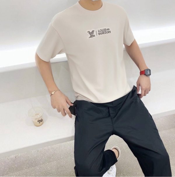 Louis Vuitton Cloud Logo Short-Sleeved Shirt- White