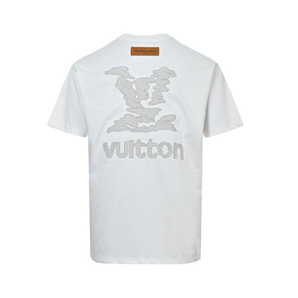 Louis Vuitton Cloud Logo Short-Sleeved Shirt- White