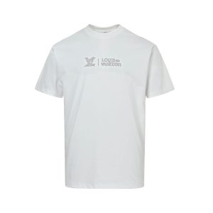 Louis Vuitton Cloud Logo Short-Sleeved Shirt- White