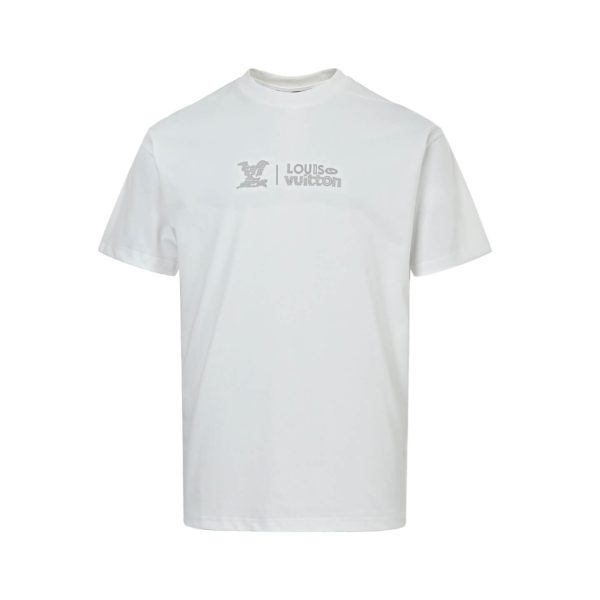 Louis Vuitton Cloud Logo Short-Sleeved Shirt- White