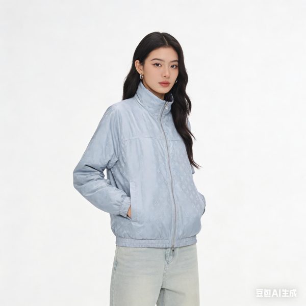 Louis Vuitton Monogram Reversible Windbreaker- Blue/Grey