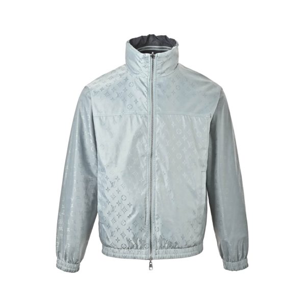 Louis Vuitton Monogram Reversible Windbreaker- Blue/Grey